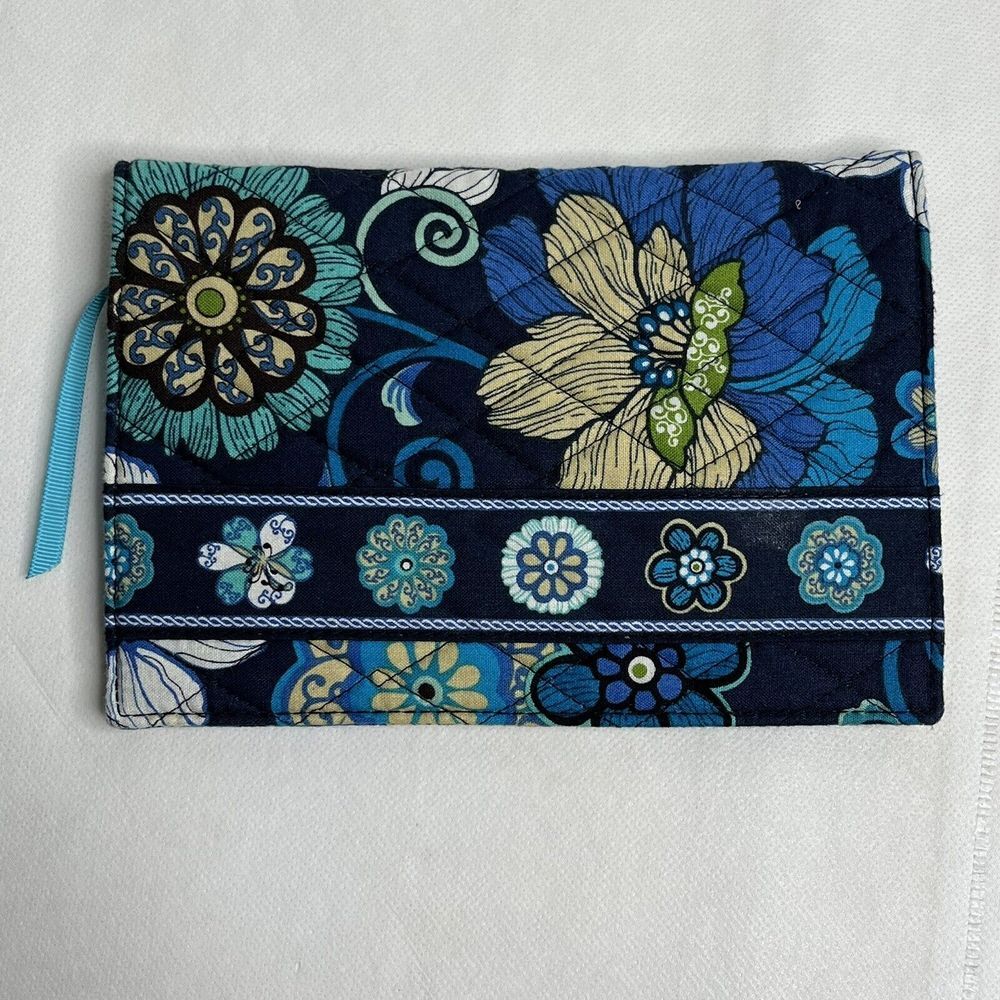 Vera Bradley Blue Floral Clutch Wallet‎ 8in